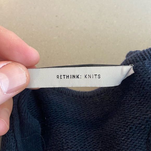 Blue and White Striped Cardigan - Picture 4 of 5